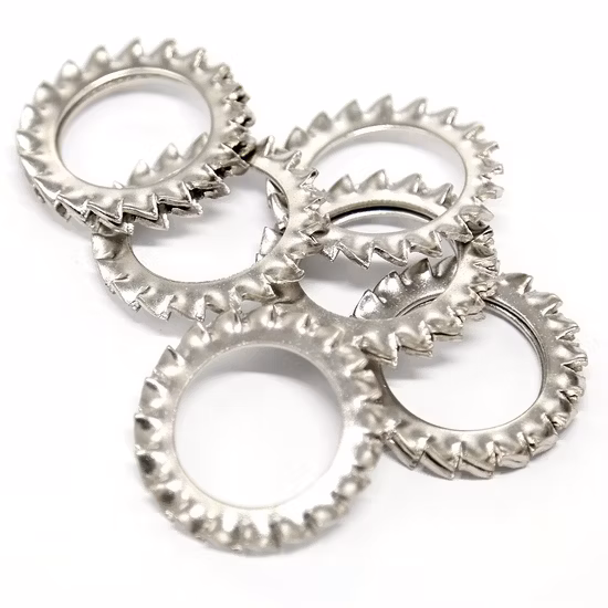 Arandela dentada externa del diente del acero inoxidable 316 de las lavadoras de seguridad del titanio del estruendo 6798 M12